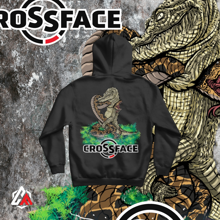 Black Gator rolled Jiu Jitsu Hoodie.