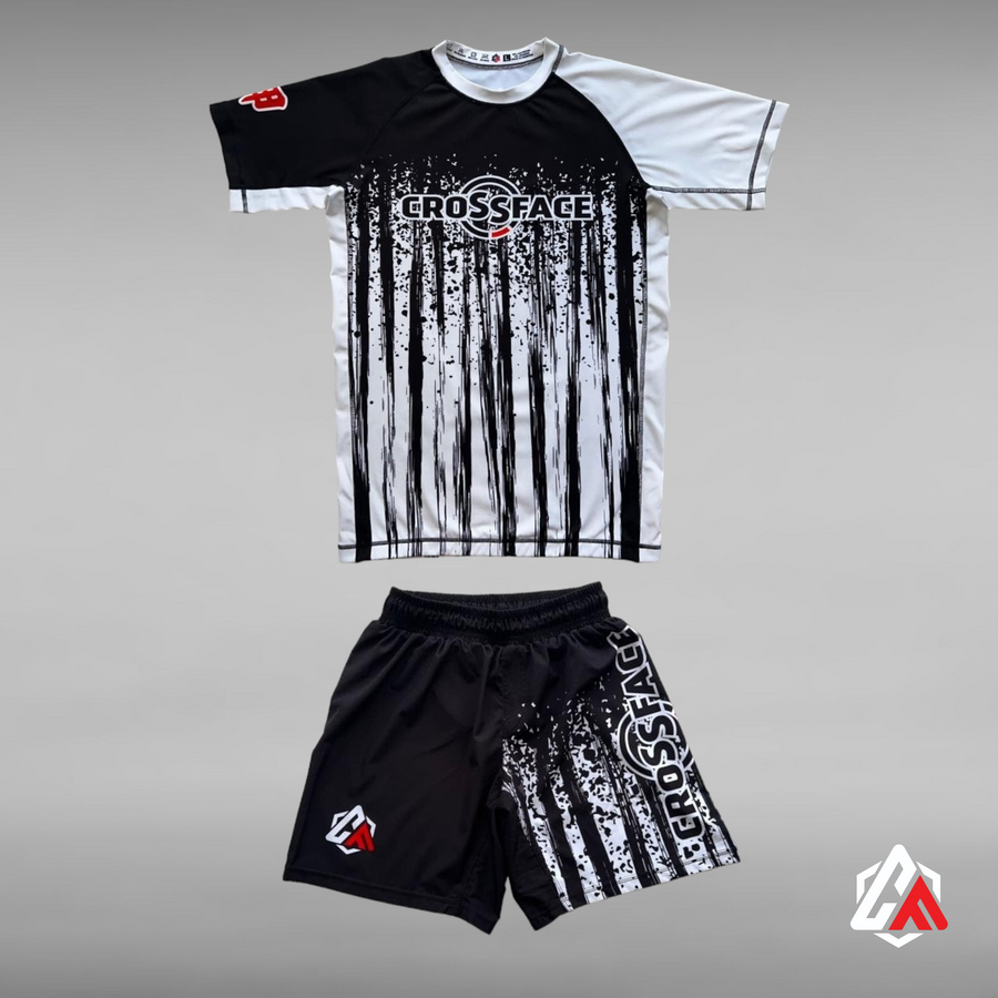 IBJJF Ranked Rashguard Set White – Adult