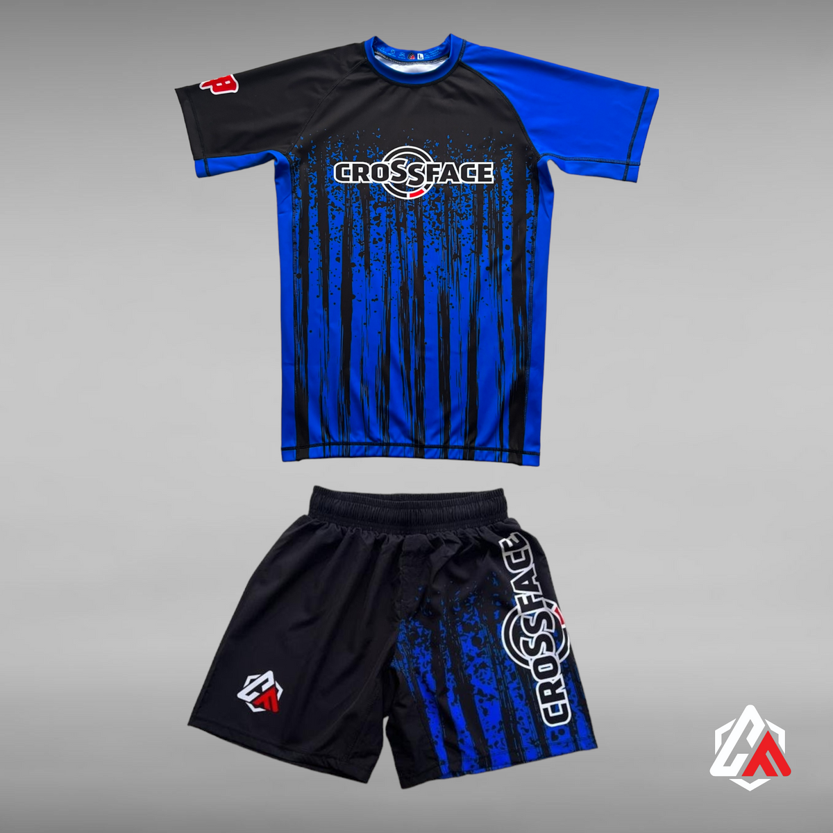 IBJJF Ranked Rashguard Set Blue – Adult