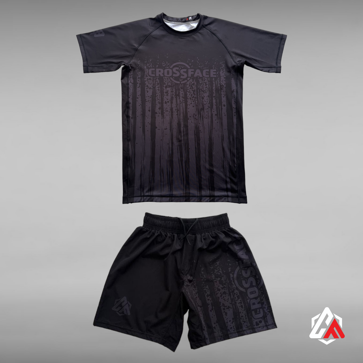 IBJJF Ranked Rashguard Set Black – Adult