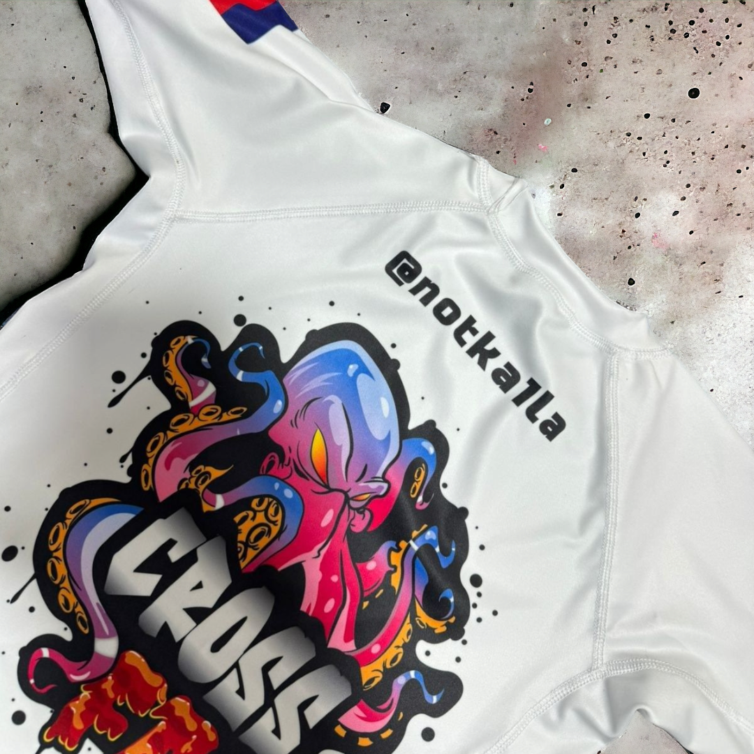 'OCTO WHITE' NoGi Jiu Jitsu Rashguard Set - Kids