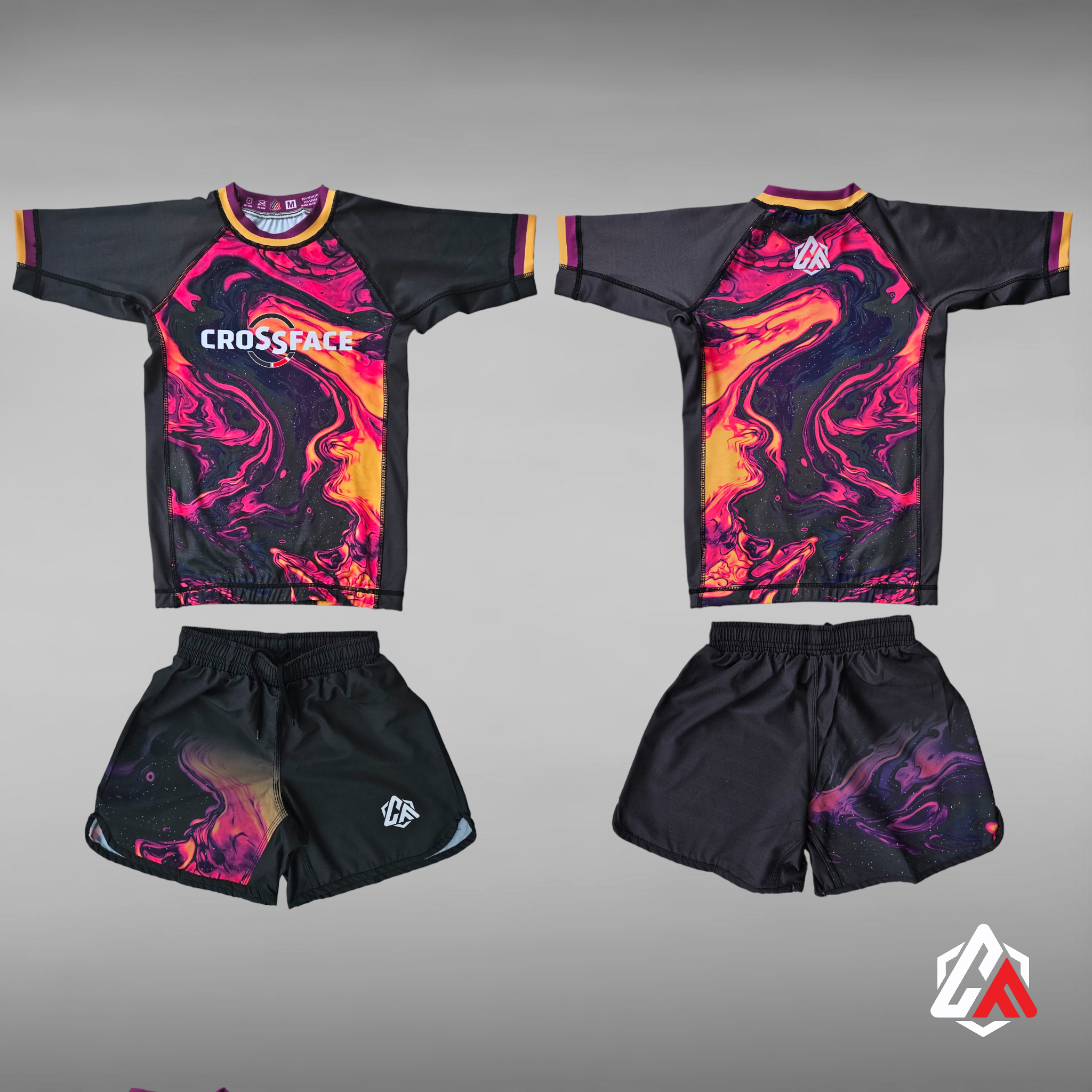 'INFERNO' NoGi Jiu Jitsu Rashguard Set - Adult