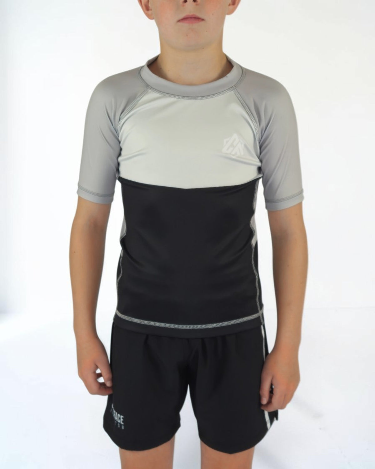 BASE Grey Rashguard Set – Kids