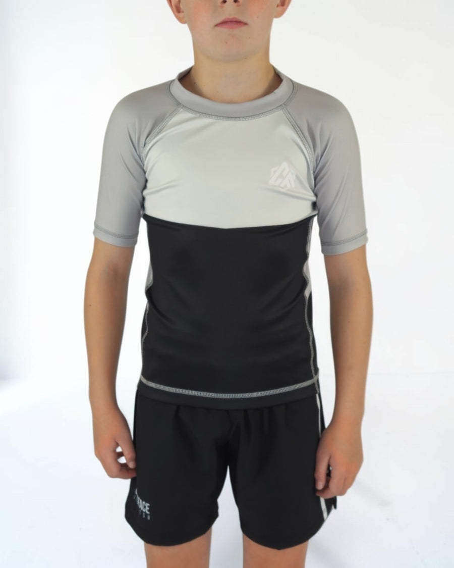 BASE Grey Rashguard Set – Kids