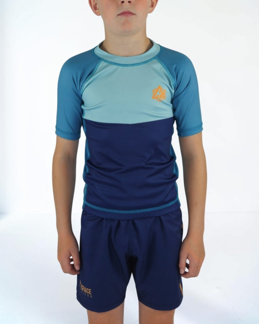 BASE Blue Rashguard Set – Kids