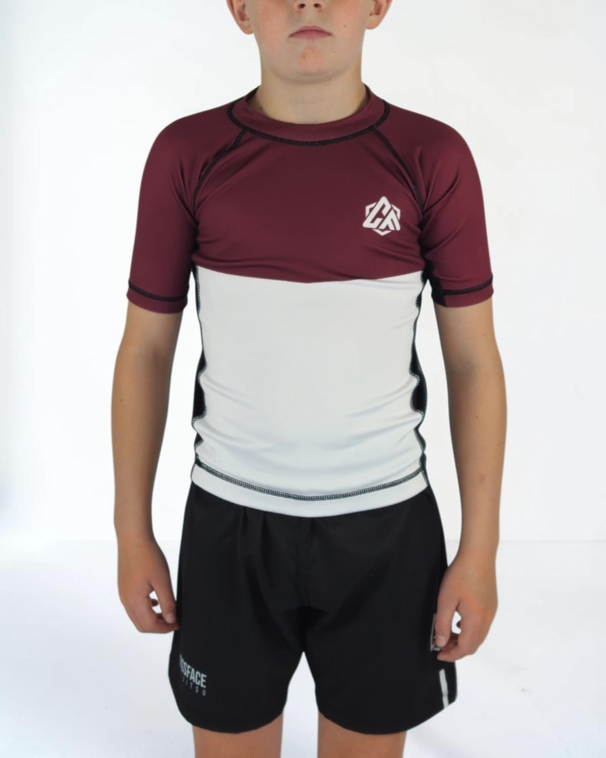 BASE Burgundy Rashguard Set – Kids