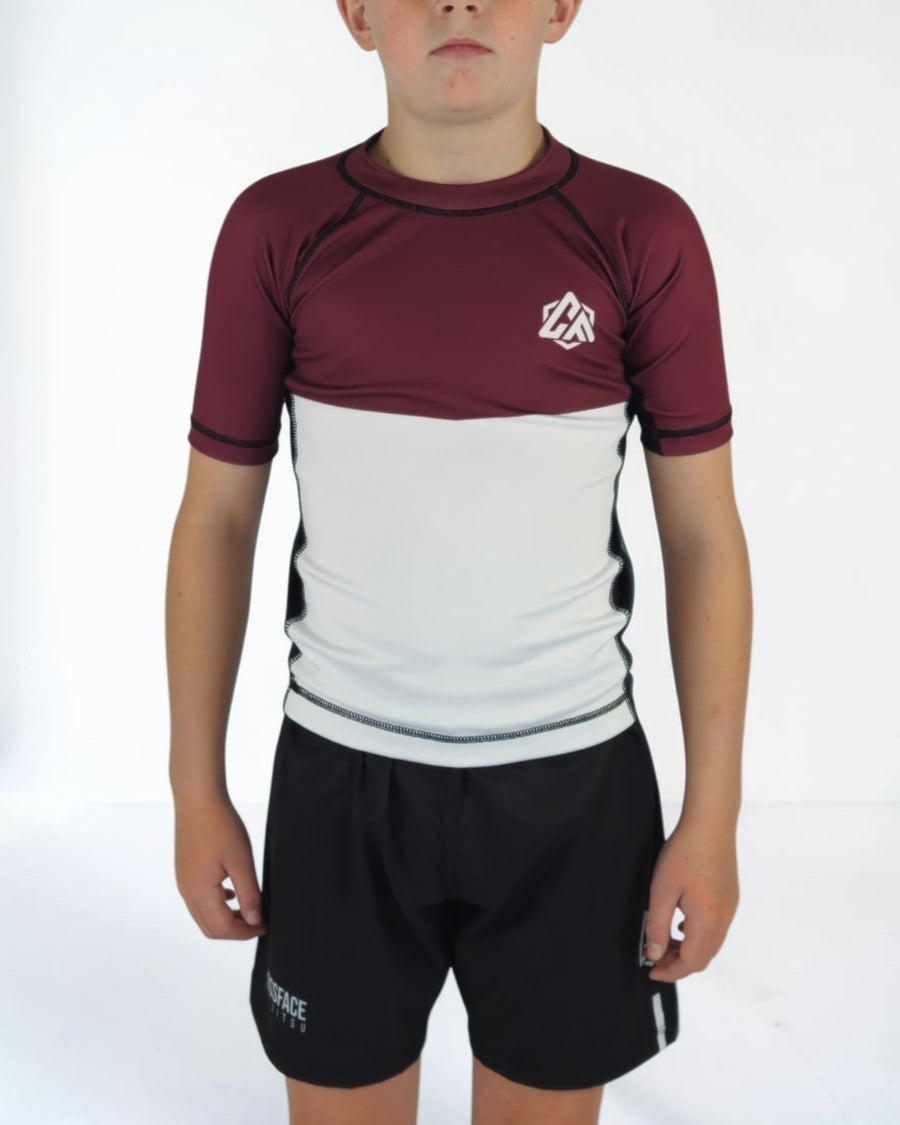 BASE Burgundy Rashguard Set – Kids